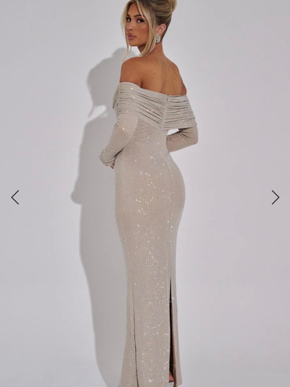 Babyboo CYPRUS MAXI DRESS  rhinestones maxi Size M - Picture 7 of 13